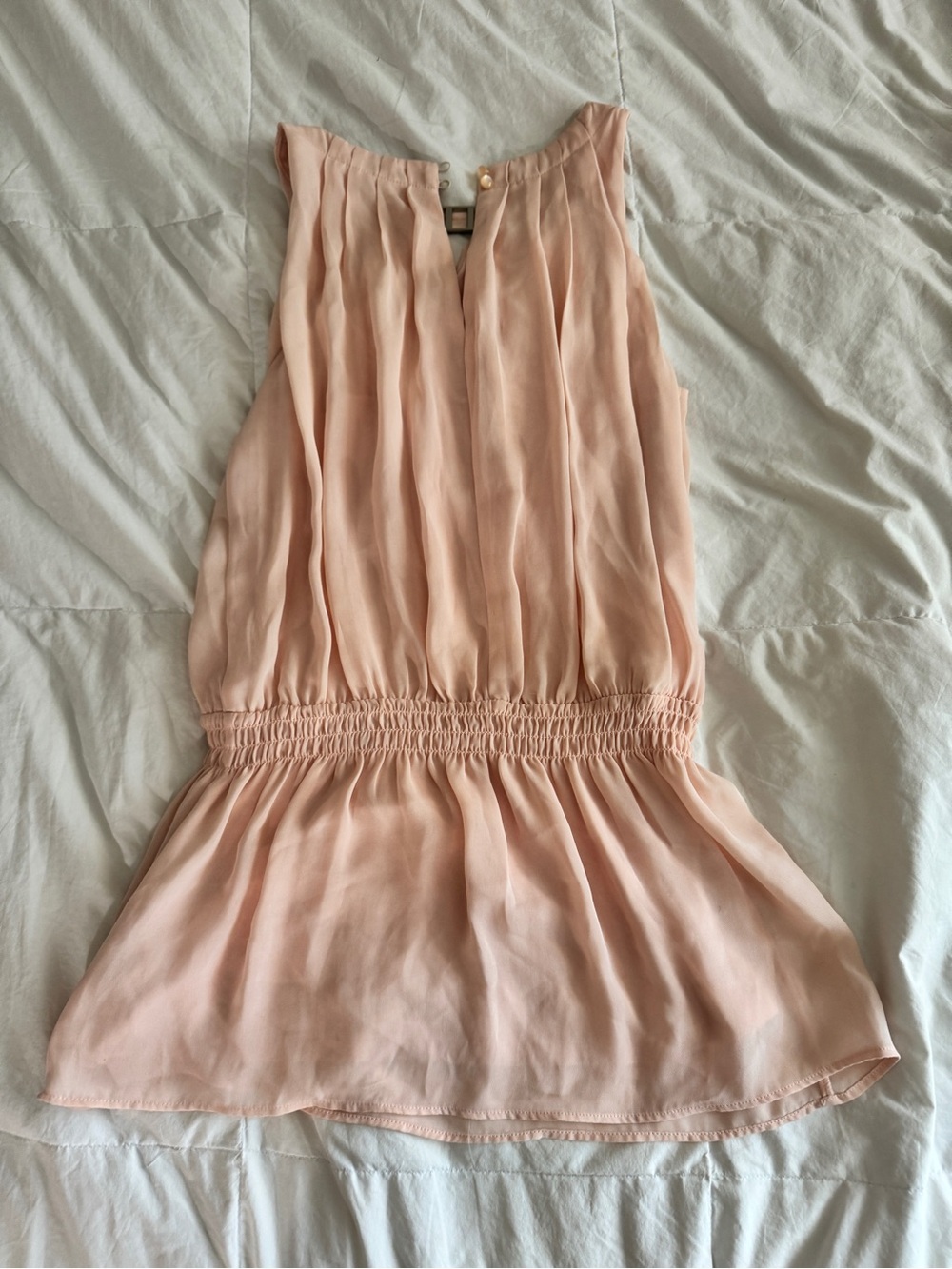 Cache Peach Chiffon Blouse - Picture 5 of 5
